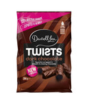 Darrell Lea Darrell Lea Twists Dark Chocolate Liquorice 200g