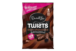 Darrell Lea Darrell Lea Twists Dark Chocolate Liquorice 200g