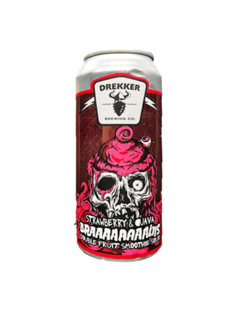 Drekker Brewing Co Drekker Braaaaaaains Strawberry & Guava Double Fruit Smoothie Sour