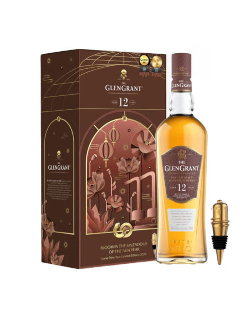 Glen Grant Glen Grant 12 Year Old Single Malt Scottish Whisky, Highland 700ml Yr 2025 Edition Gift Box