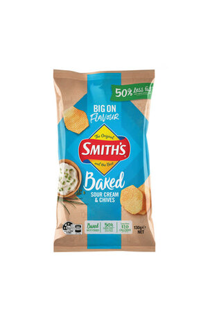 Smith's Smith's Baked Sour Cream & Chives 130g
