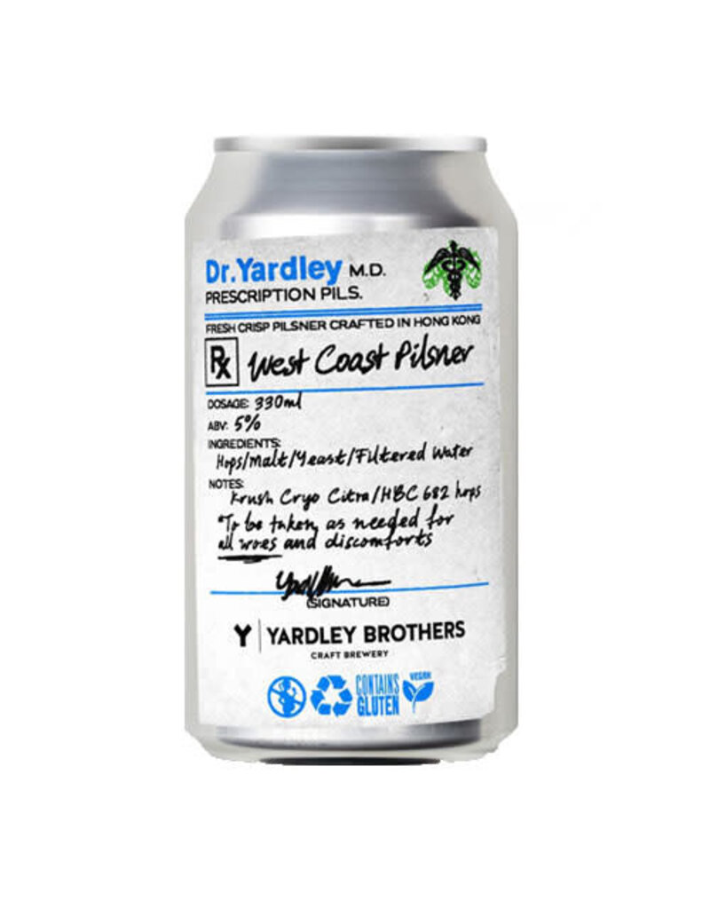 Yardley Brothers Yardley Brothers Prescription Pils West Coast Pilsner
