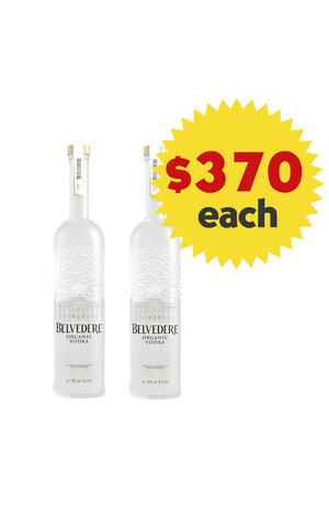 Belvedere Belvedere Organic Vodka 700ml x 2 Bottles Value Pack