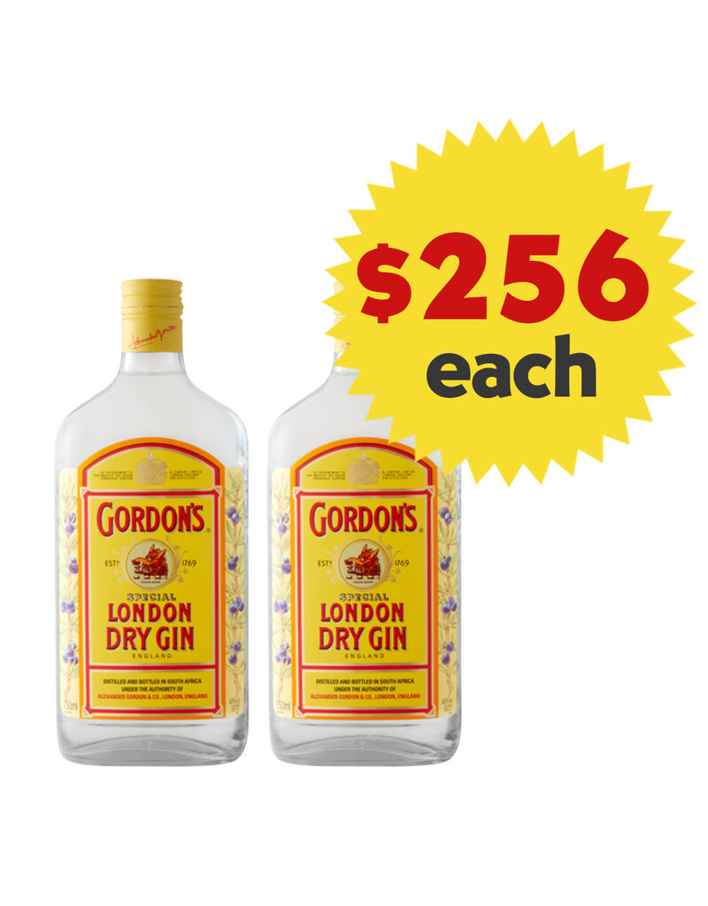 Gordon’s Gin Gordon’s Gin 750ml x 2 Bottles Value Pack