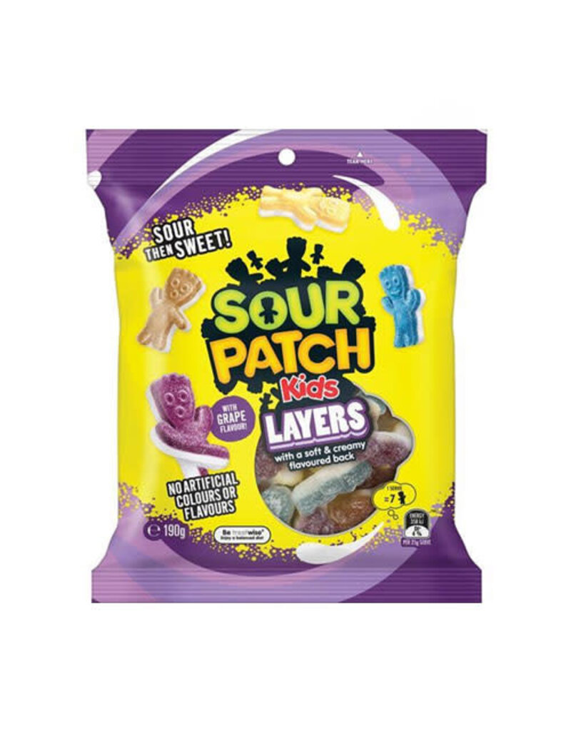Sour Patch Kids Sour Patch Kids Layers Lollies 190g