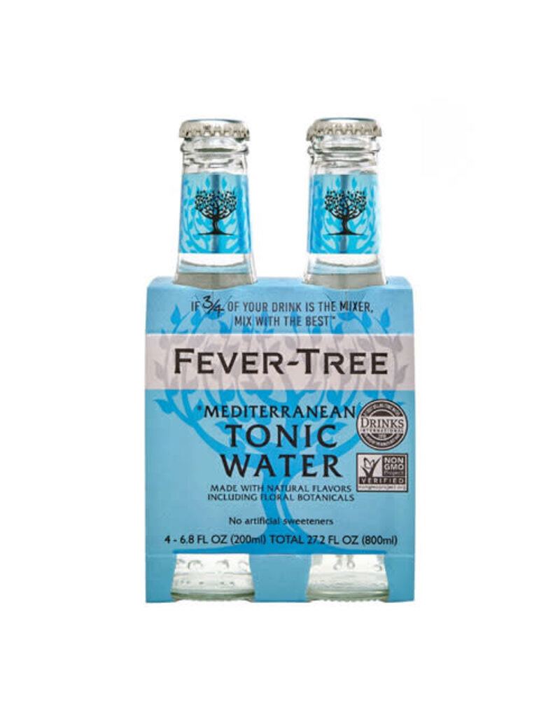 Fever Tree Fever Tree Mediterranean Tonic Water 200ml (Pack of 4 Bottles)'