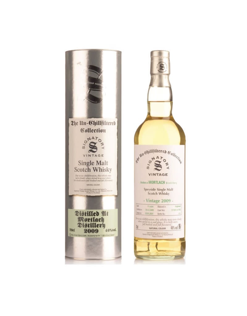Signatory Signatory Vintage 2009 11 year Old Single Malt Scotch Whisky Distilled at Mortlach Distillery 700ml