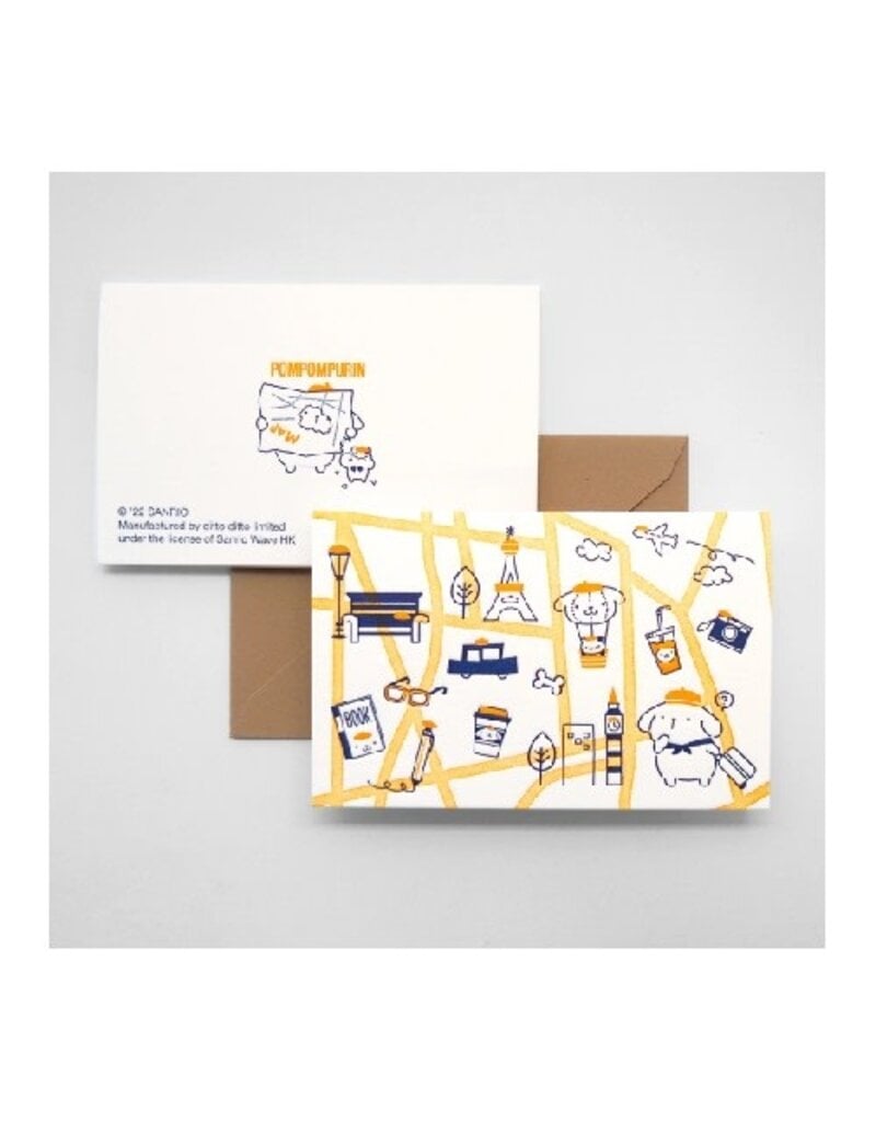 Ditto Ditto Ditto x Sanrio mini card PomPomPurin
