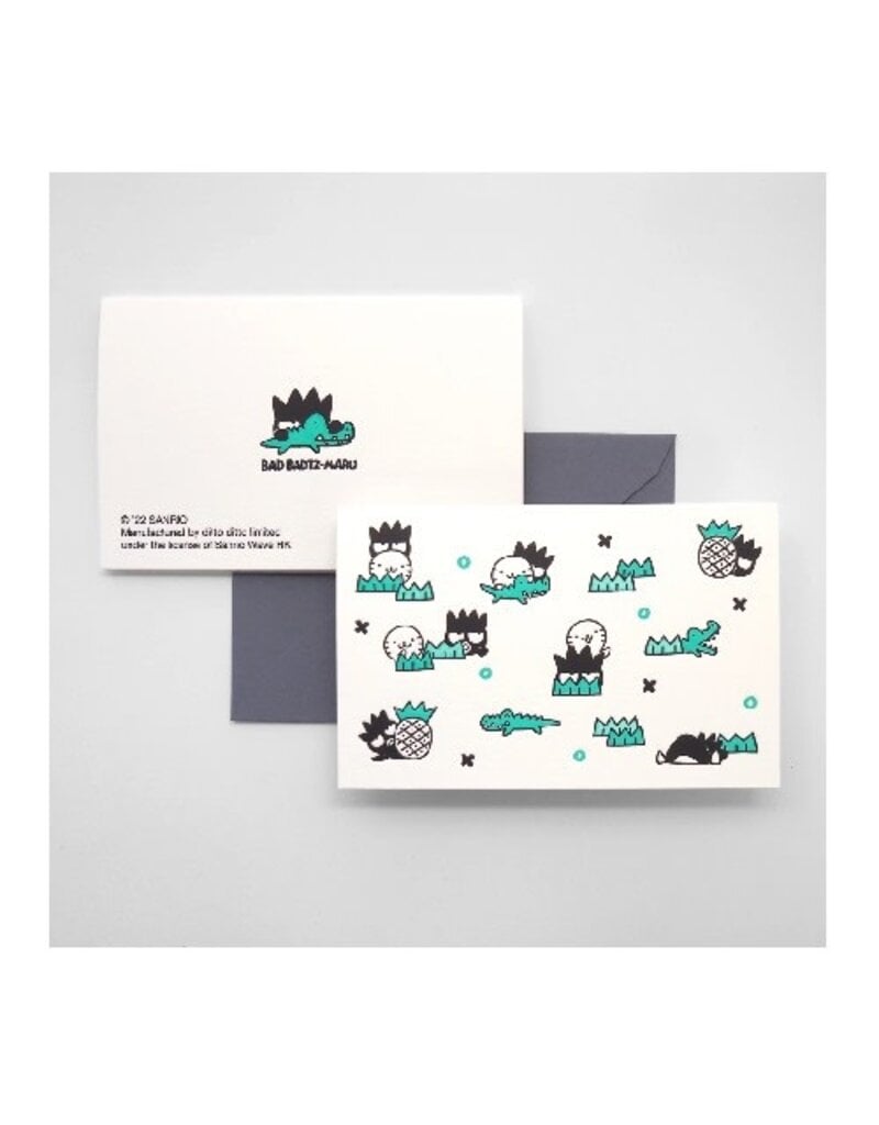 Ditto Ditto Ditto x Sanrio mini card Bad Badtz-Maru