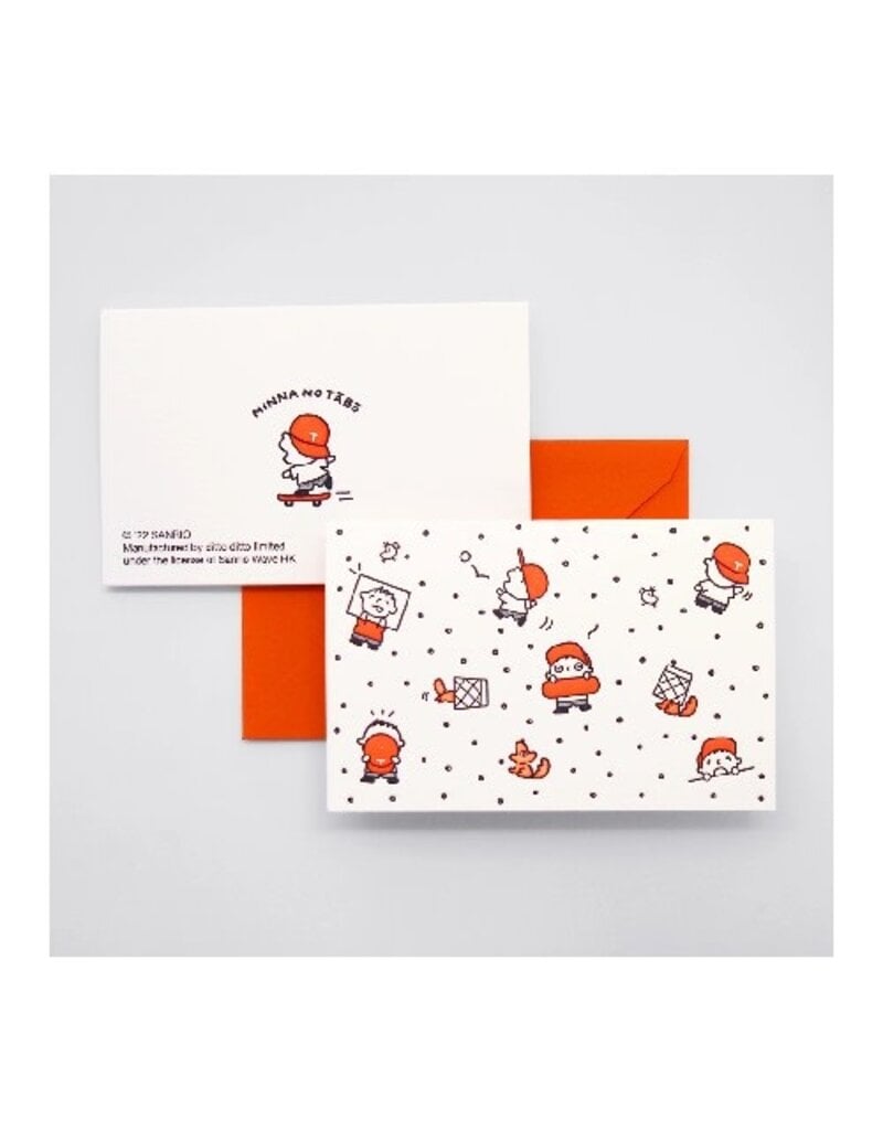 Ditto Ditto Ditto x Sanrio mini card Minna no Tabo