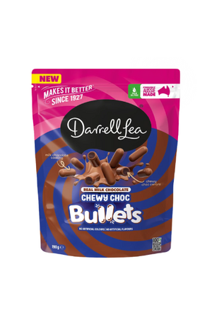 Darrell Lea Darrell Lea Chewy Choc Milk Chocolate Bullets 190g