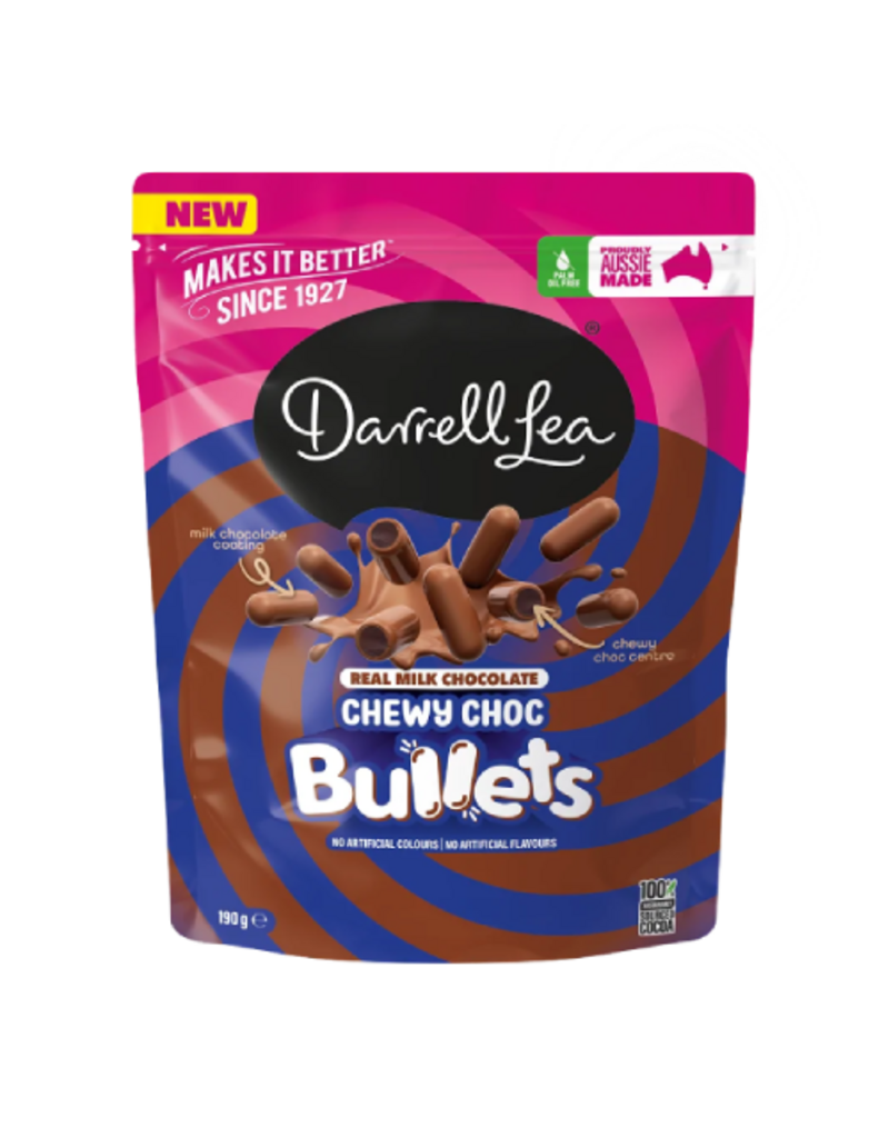 Darrell Lea Darrell Lea Chewy Choc Milk Chocolate Bullets 190g
