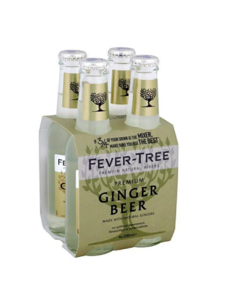 Fever Tree Fever Tree Ginger Beer 200ml (Pack of 4 Bottles)