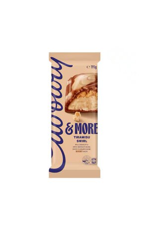 Cadbury Cadbury & More Chocolate Block Tiramisu Swirl 195g