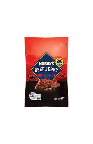 Nobbys Nobby's Beef Jerky Hot & Spicy 45g