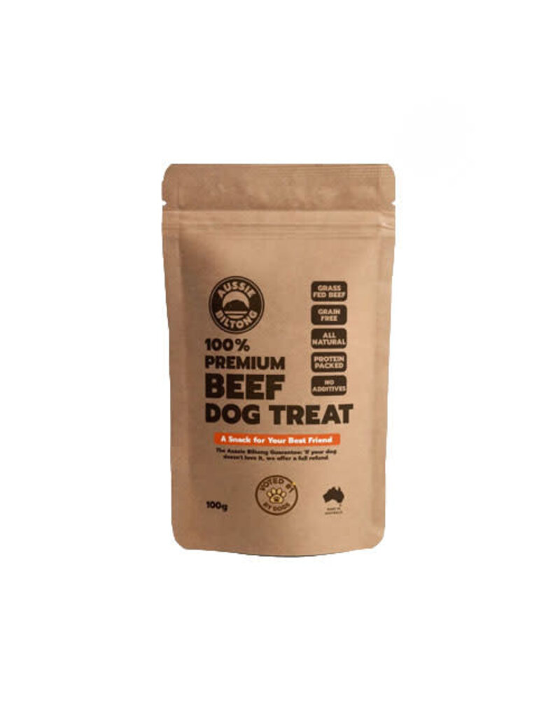 Aussie Aussie Biltong Beef DOG TREAT 100g