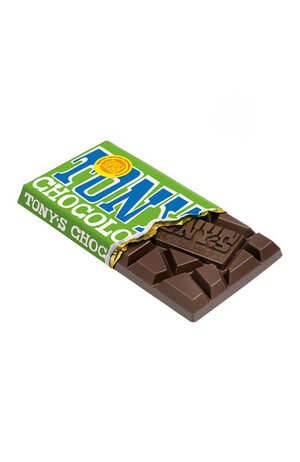 Tonys Chocolonely Tony's Chocolonely 51% Dark Chocolate Almond & Sea Salt 180g