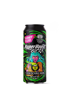 Funky Fluid Funky Fluid Hyperboost Citra (collab Yakima Chief Hops) Hyperboost Citra DDH Double NEIPA