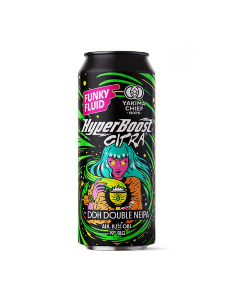 Funky Fluid Funky Fluid Hyperboost Citra (collab Yakima Chief Hops) Hyperboost Citra DDH Double NEIPA