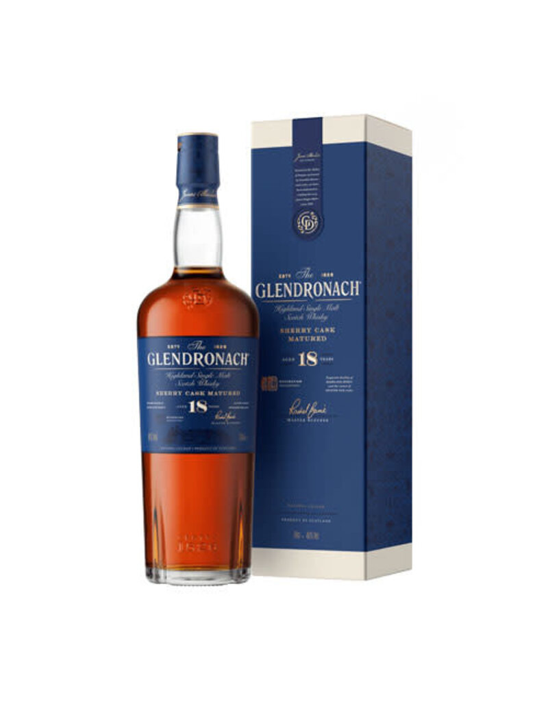 GlenDronach Glendronach 18 Years Old Single Malt Scotch Whisky, Highland 700ml