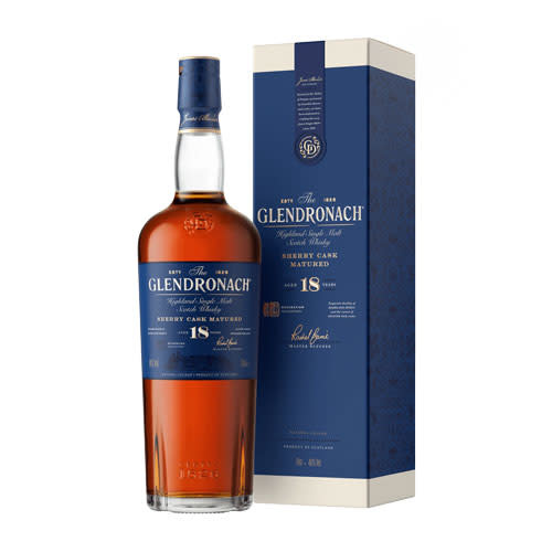 Glendronach 18 Years Old Single Malt Scotch Whisky, Highland - The