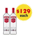 Smirnoff Smirnoff Red Vodka 1000ml x 2 Bottles Value Pack