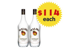 Malibu Malibu Original Coconut Rum 750ml x 2 Bottles Value Pack