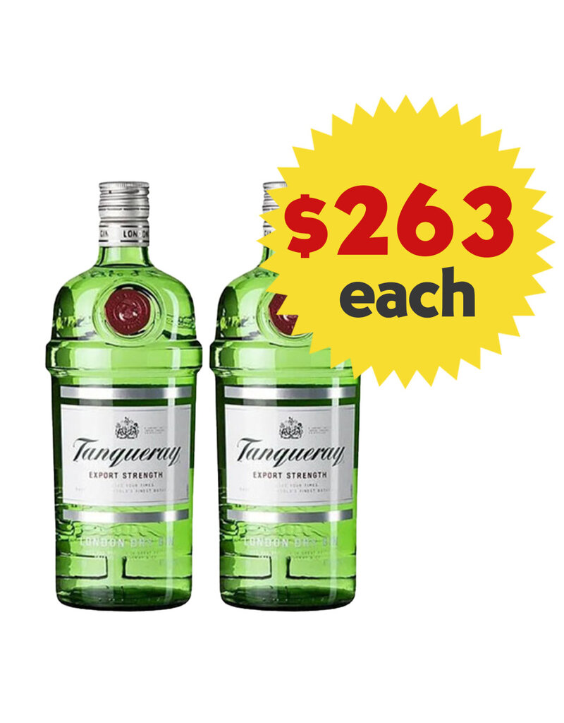 Tanqueray Tanqueray London Dry Gin 1000ml x 2 Bottles Value Pack