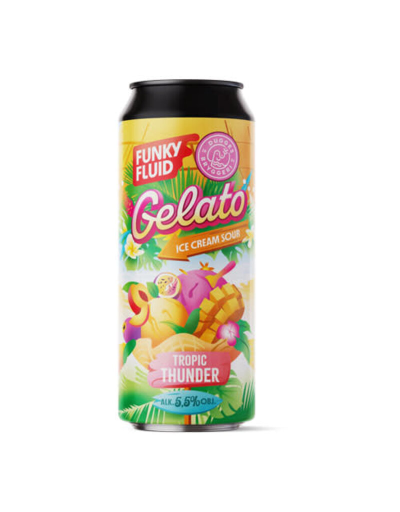 Funky Fluid Funky Fluid Gelato Tropic Thunder w Dugges Ice Cream Sour w. double mango, double passionfruit, double peach