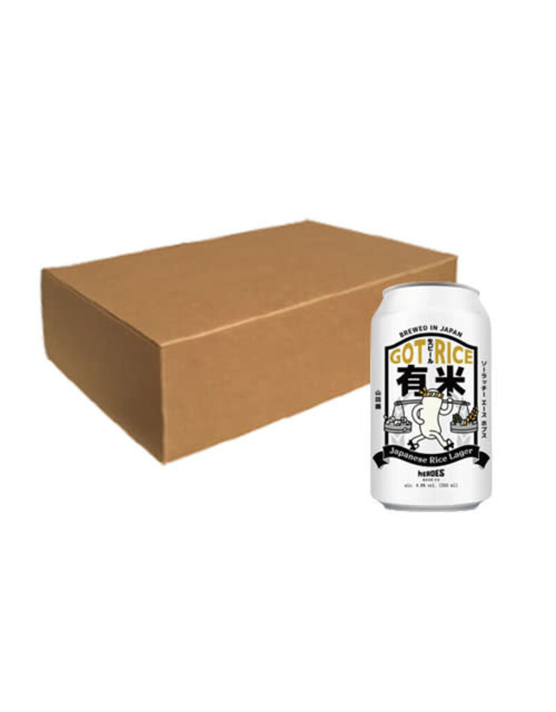 Heroes Beer Heroes Beer Got Rice Japanese Rice Lager x 24 cans (Case Offer)
