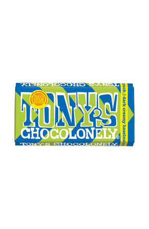 Tonys Chocolonely Tony's Chocolonely Dark Creamy Hazelnut Crunch 180g