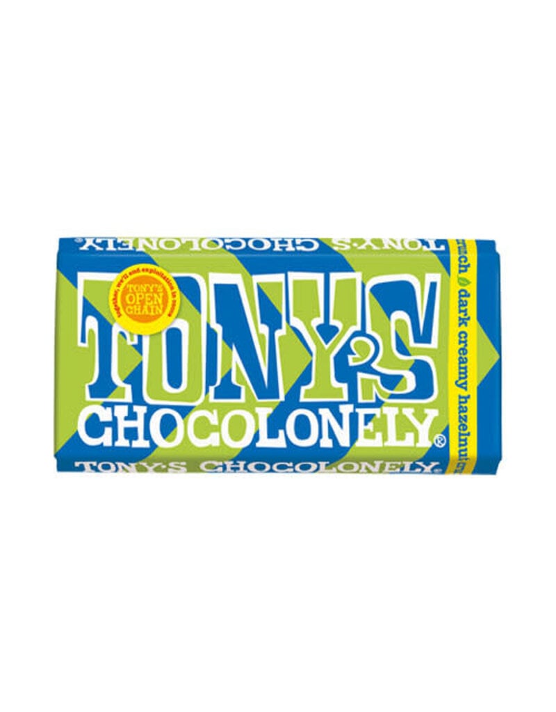 Tonys Chocolonely Tony's Chocolonely Dark Creamy Hazelnut Crunch 180g