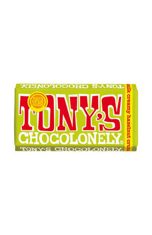 Tonys Chocolonely Tony's Chocolonely Creamy Hazelnut Crunch 180g