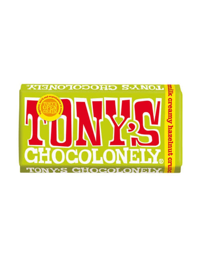 Tonys Chocolonely Tony's Chocolonely Creamy Hazelnut Crunch 180g