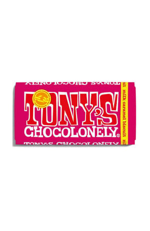 Tonys Chocolonely Tony's Chocolonely Milk Caramel Biscuit 180g