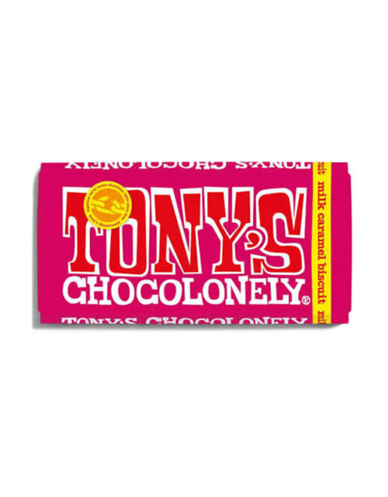 Tonys Chocolonely Tony's Chocolonely Milk Caramel Biscuit 180g