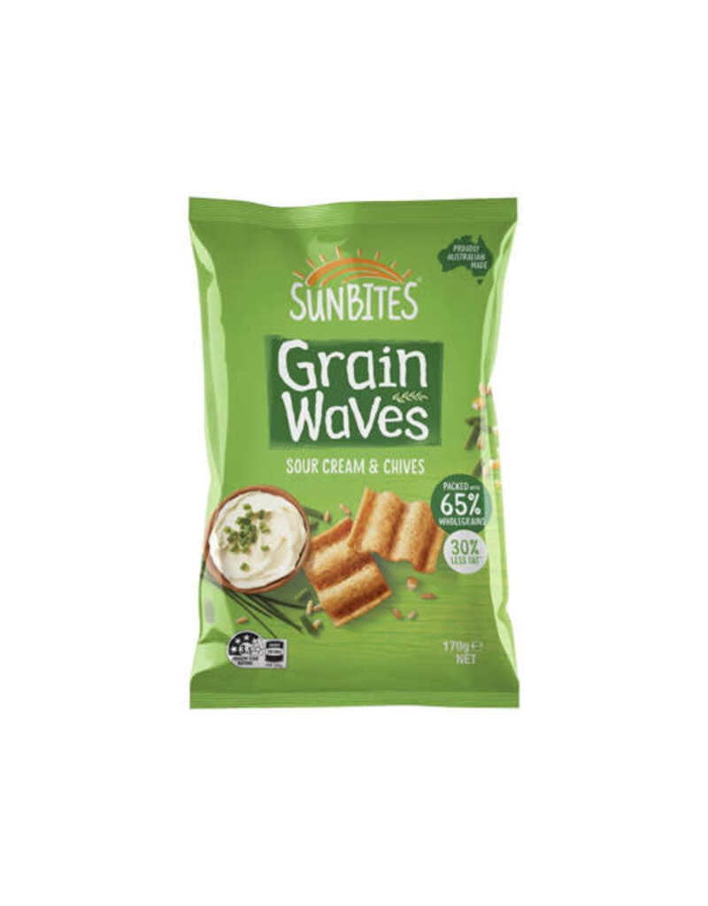 Smith's Sunbites Grain Waves Sour Cream & Chives 170g