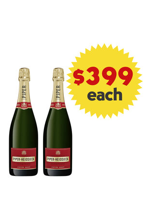 Piper-Heidsieck Piper-Heidsieck Cuvée Brut NV Champagne, France x 2 Bottles Value Pack