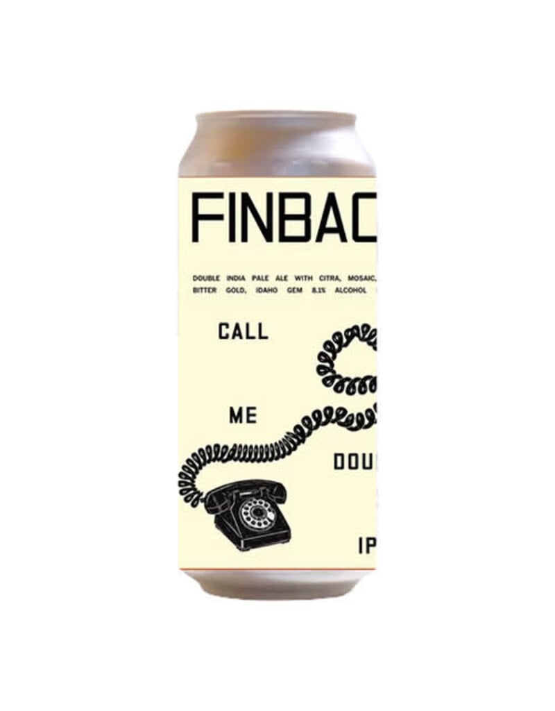 Finback Brewery Finback Call Me DIPA with Citra, Mosaic, Cashmere, Bitter Gold, Idahop Gem