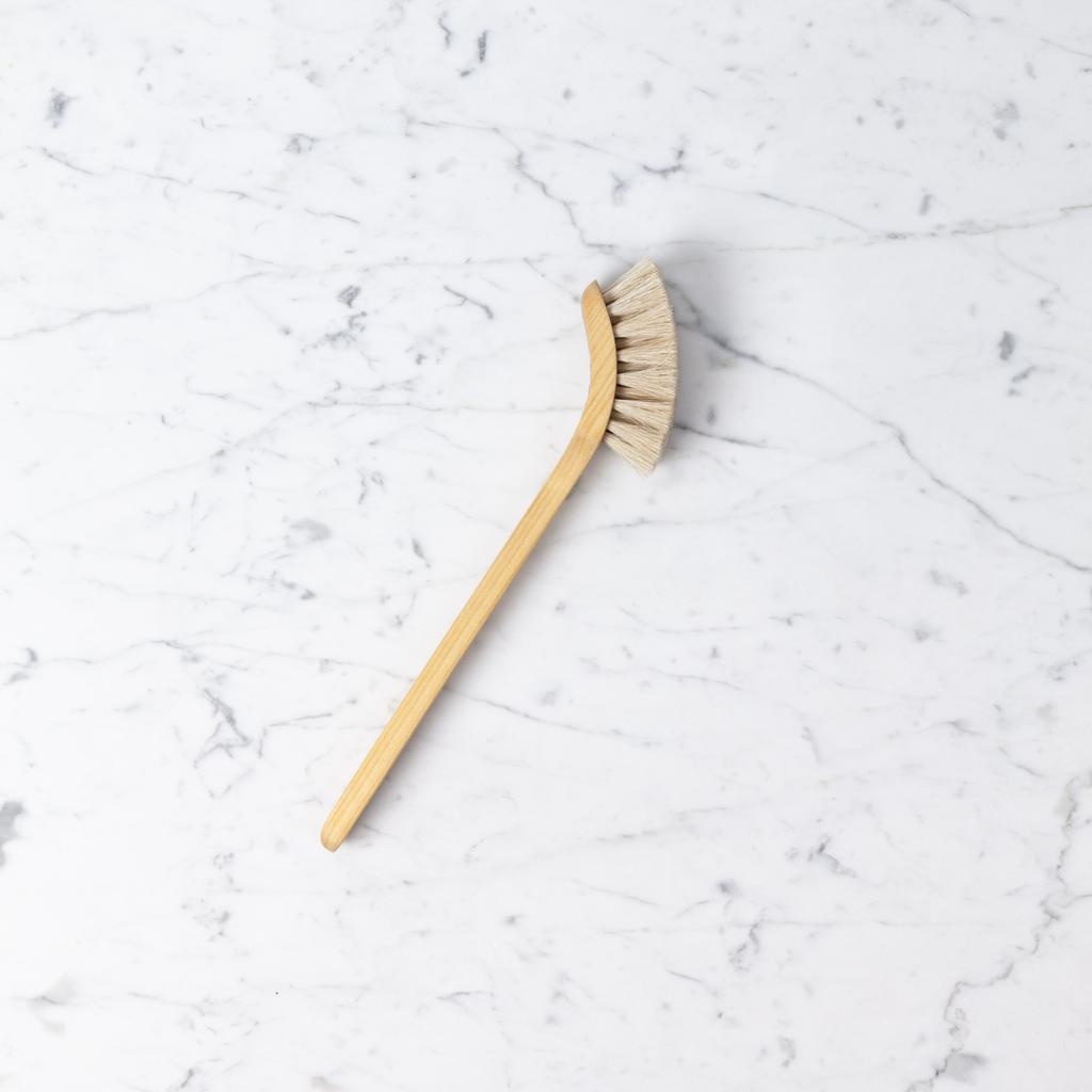 Swedish Long Handle Round Soft Glass Brush - The Foundry Home Goods