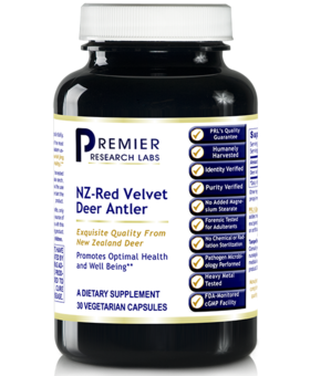 Premier Research Labs NZ-Red Velvet Deer Antler (30 Vcaps)