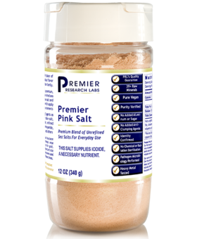 Premier Research Labs Pink Salt, Raw, Solar Dried (12 oz) ~