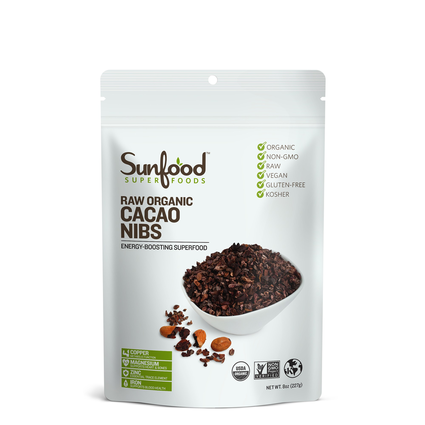 Sunfood Cacao Nibs, 8 oz.