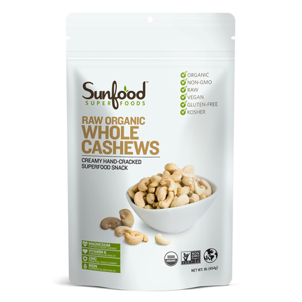 Sunfood Cashews - 1 lb.