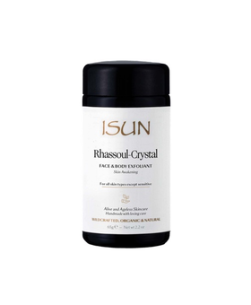 iSun Skincare Rhassoul-Crystal / Face & Body Exfoliant, 2.5oz (Prev. Rhassoul Refining Exfoliant)