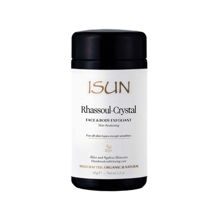 iSun Skincare Rhassoul-Crystal / Face & Body Exfoliant, 2.5oz (Prev. Rhassoul Refining Exfoliant)