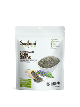 Sunfood Chia Seeds, 1lb, Raw, Organic