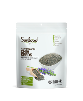 Sunfood Chia Seeds, 1lb, Raw, Organic