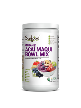 Sunfood Acai Maqui Bowl Mix, 14oz, Organic