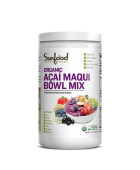 Sunfood Acai Maqui Bowl Mix, 14oz, Organic